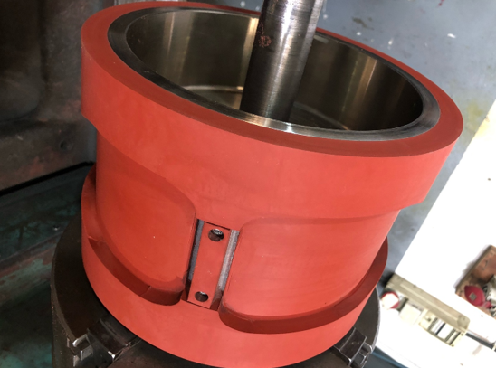 Réalisation de rouleaux on silicone pour la OUATE DE CELLULOSE
